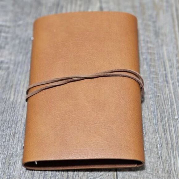 Brown Maple Leaf Diary Notebook Notepad Ledger - Picture 2 of 8